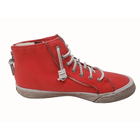 Sperry Women's X Rebecca Minkoff Fashion Boot High Top Canvas Sneaker Size 7.5M - Picture 4 of 7